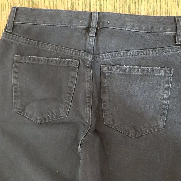 Free People Maggie Mid Rise Straight leg Women's Jeans, Washed Black,, Size 26, - Picture 7 of 13